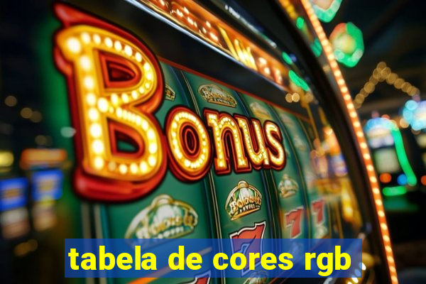 tabela de cores rgb